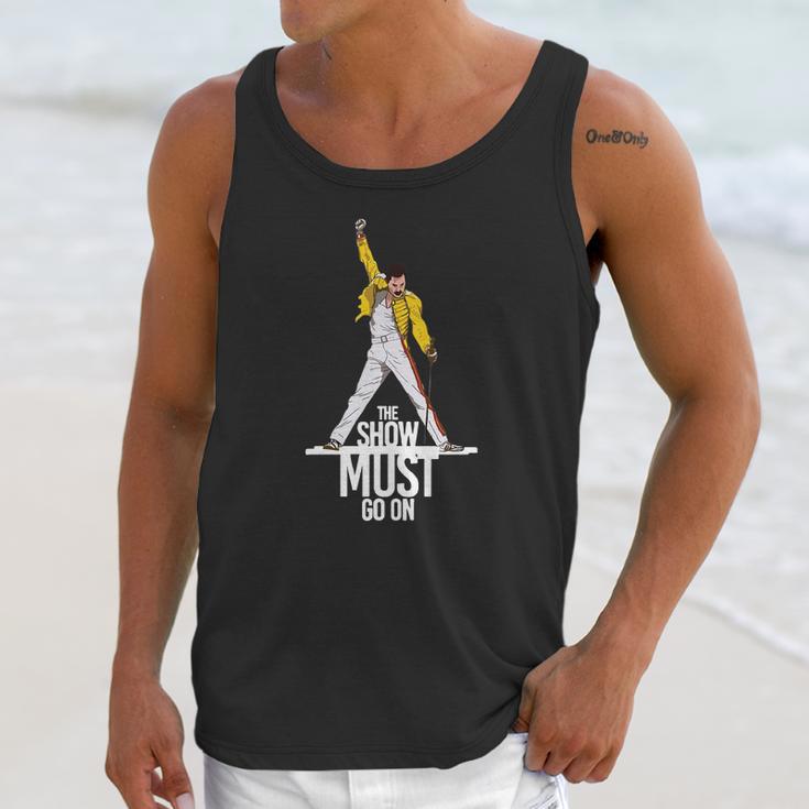 Freddie Mercury Queen The Show Must Go On Unisex Tank Top Gifts for Her