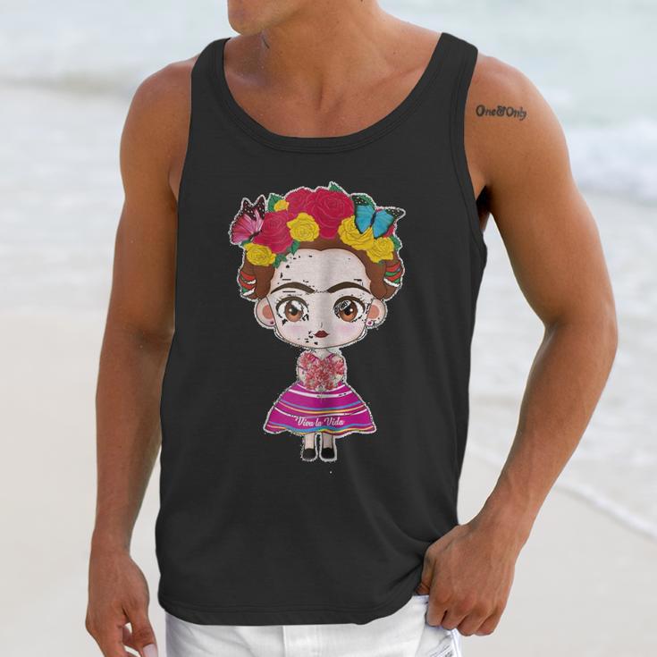 Frida Kahlo Cute Chibi Unisex Tank Top Gifts for Her