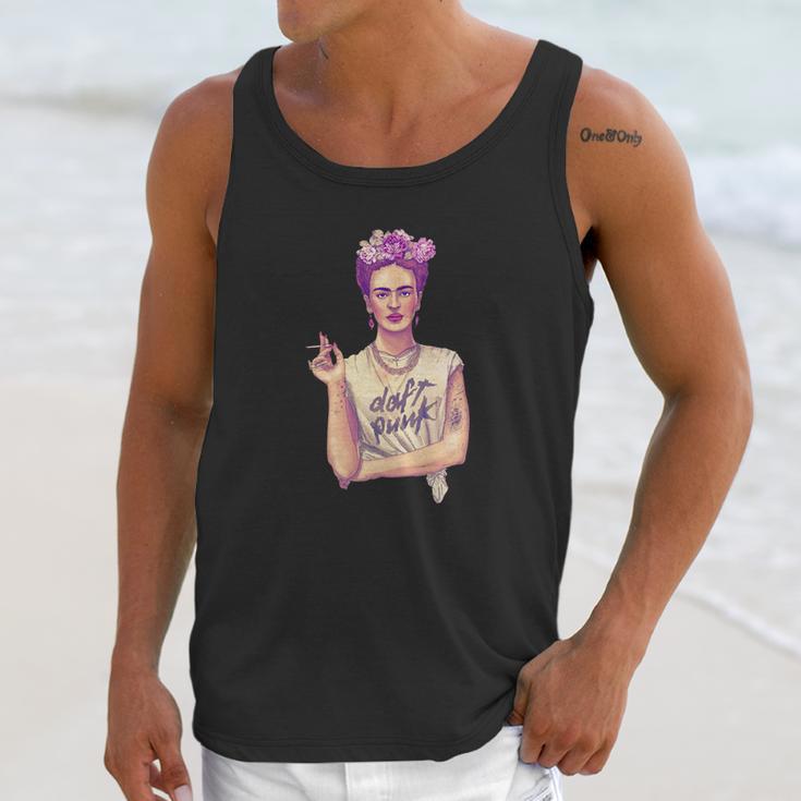 Frida Kahlo Daft Punk Unisex Tank Top Gifts for Her