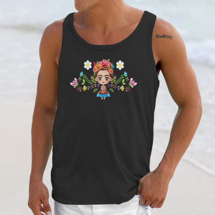 Frida Kahlo Funny Chibi Unisex Tank Top Gifts for Her