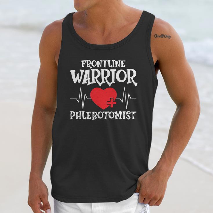 Frontline Warrior Phlebotomist Unisex Tank Top Gifts for Her