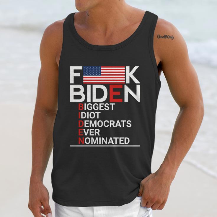 Fuck Biden Biggest Idiot Ever Unisex Tank Top Gifts for Her