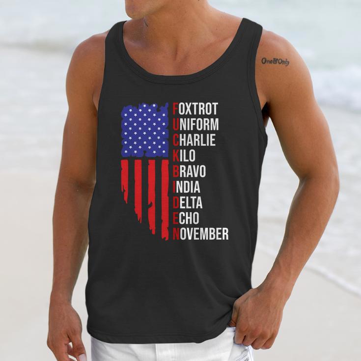 Fuck Biden Shirt Foxtrot Uniform Charlie Anti Joe Biden Unisex Tank Top Gifts for Her