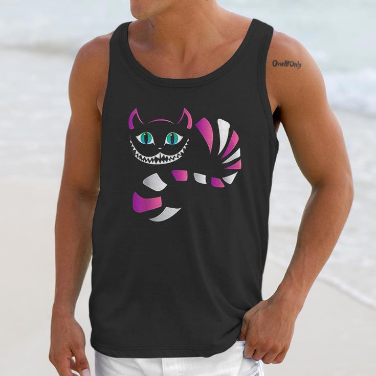 Funny Cheshire Faced Cat Unisex Tank Top Gifts for Her