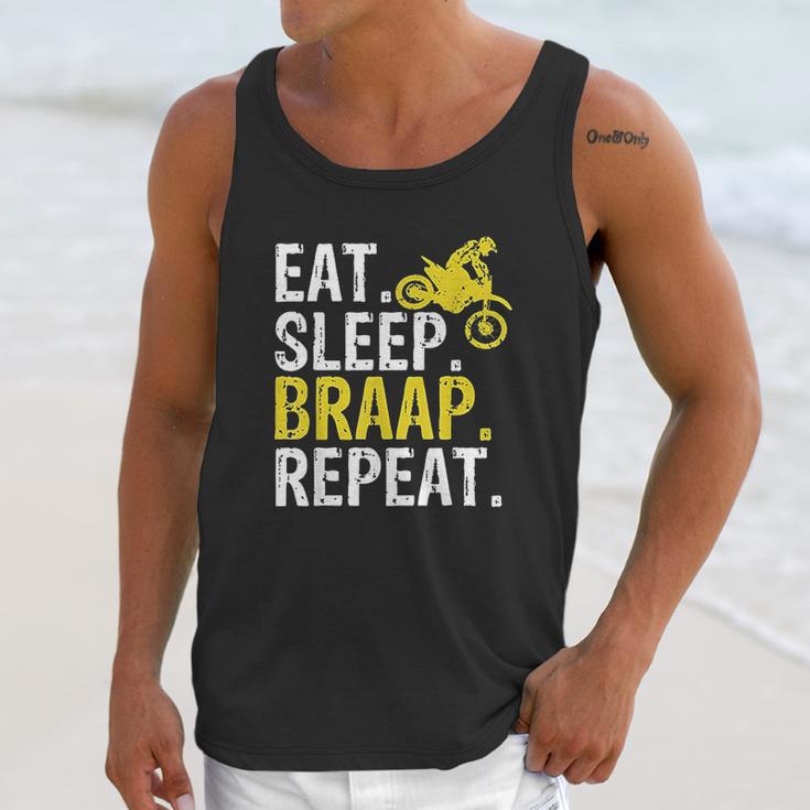 Funny Eat Sleep Braap Repeat Braap Dirt Bike Unisex Tank Top Gifts for Her