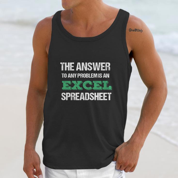 Funny Excel Spreadsheet Unisex Tank Top Gifts for Her