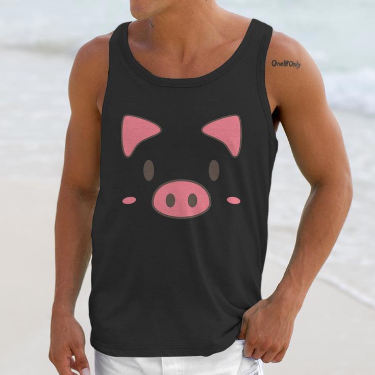 Funny Halloween Cute Piggy Face Halloween Costume Unisex Tank Top Gifts for Her