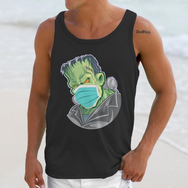 Funny Halloween Frankenstein Pandemic Virus Mask Unisex Tank Top Gifts for Her