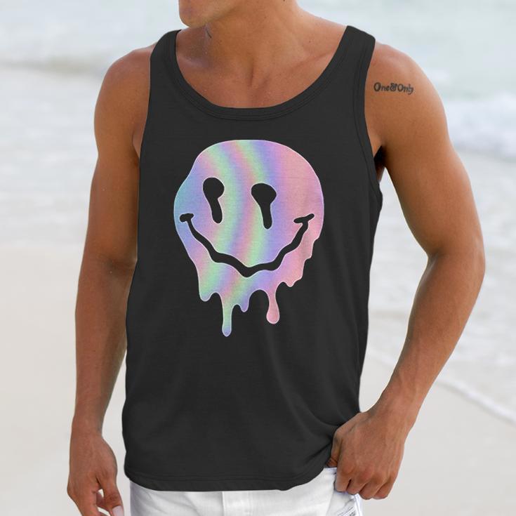 Funny Melted Acid Smiley Face Psychedelic Unisex Tank Top Gifts for Her