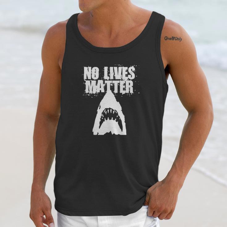 Funny No Lives Matter Shark Ocean Beach T-Shirt Unisex Tank Top Gifts for Her