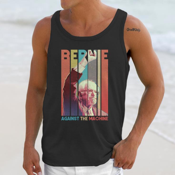 Funny Retro Bernie Sanders Against The Machine Unisex Tank Top Gifts for Her