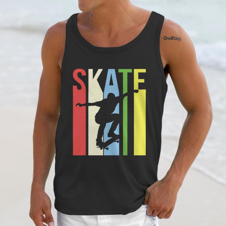 Funny Retro Skate Logo Unisex Tank Top Gifts for Her