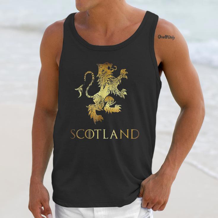 Funny Scotland Lion Rampant Scottish Kilts Unisex Tank Top Gifts for Her