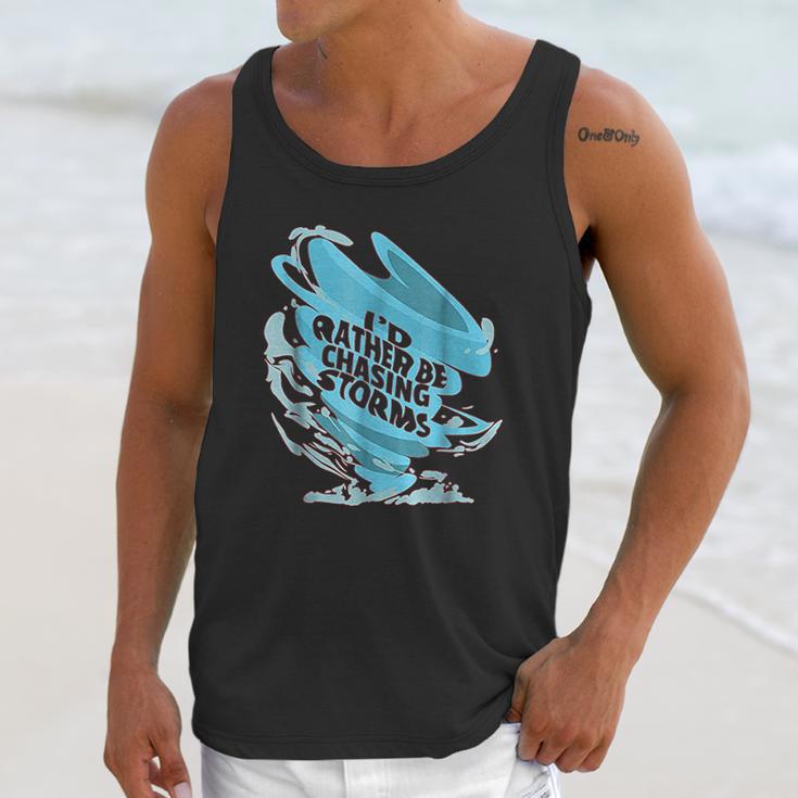 Funny Tornado Storm Chaser Meterology Unisex Tank Top Gifts for Her