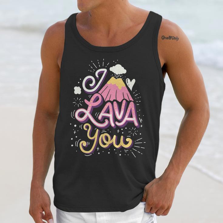 Funny Valentines Day I Lava You Pun Gift Unisex Tank Top Gifts for Her