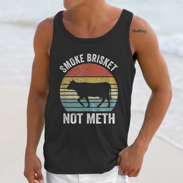 Funny Vintage Smoke Brisket Not Meth Funny Bbq Grilling Master Unisex Tank Top Gifts for Her