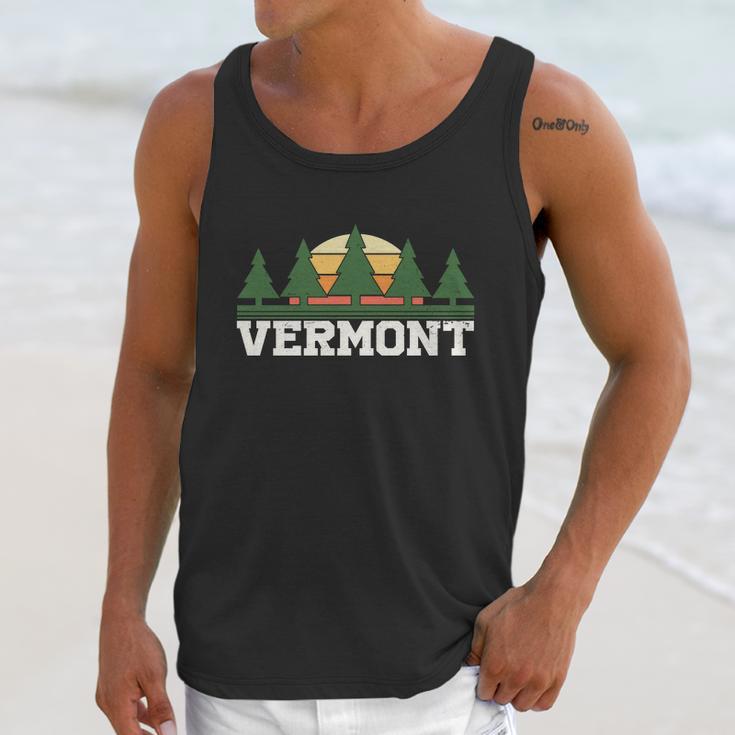 Funny Vintage Vermont Retro Logo Unisex Tank Top Gifts for Her