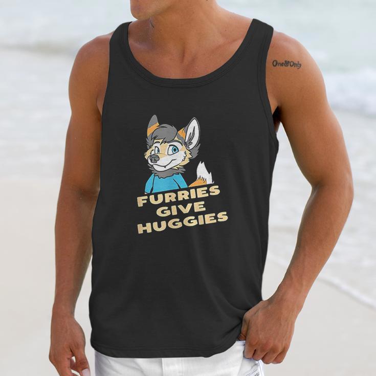 Furries Give Huggies Unisex Tank Top Gifts for Her