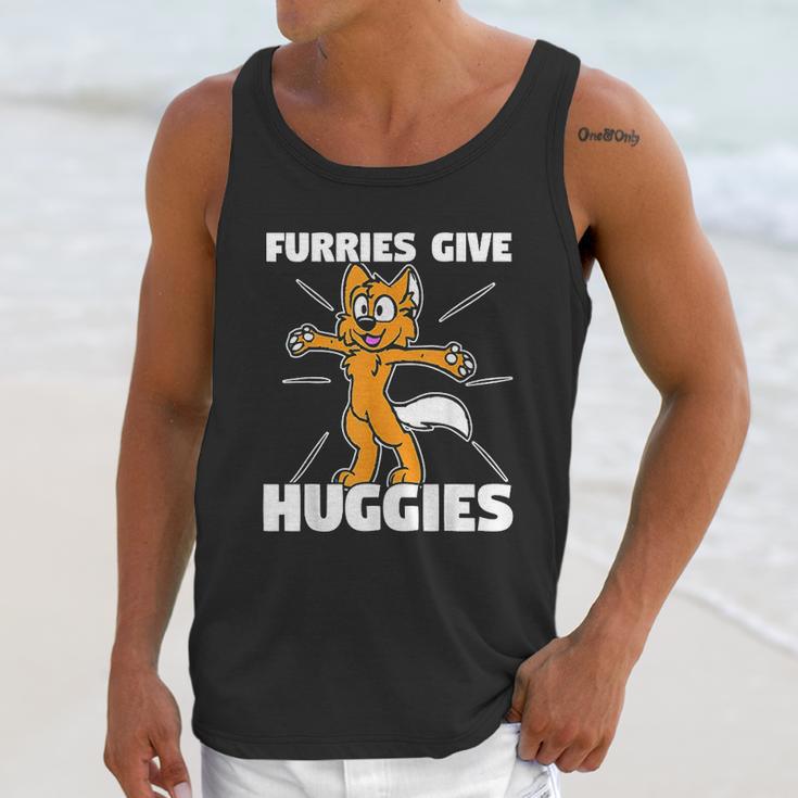 Furry Fandom Furries Give Hugs Unisex Tank Top Gifts for Her