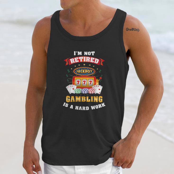 Gambling Retiree Classic Unisex Tank Top Gifts for Her