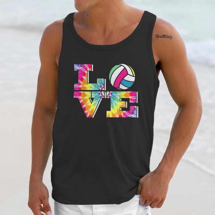 Girls Volleyball Tie Dye Love Colorful For Teenagers Unisex Tank Top Gifts for Her