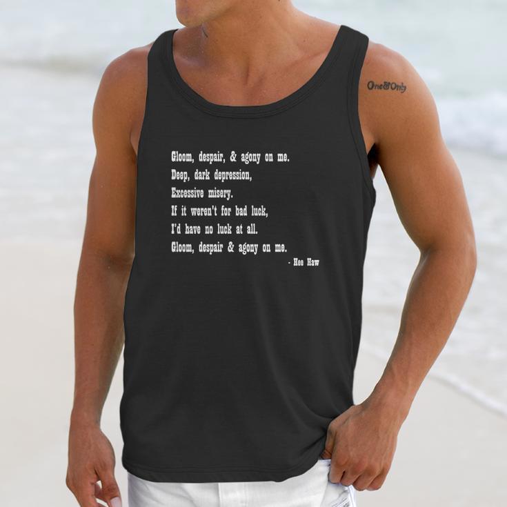 Gloom Despair And Agony On Me Unisex Tank Top Gifts for Her