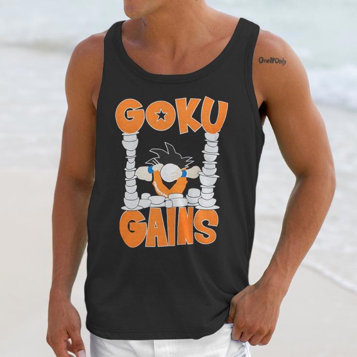 Goku Gains Unisex Tank Top Gifts for Her