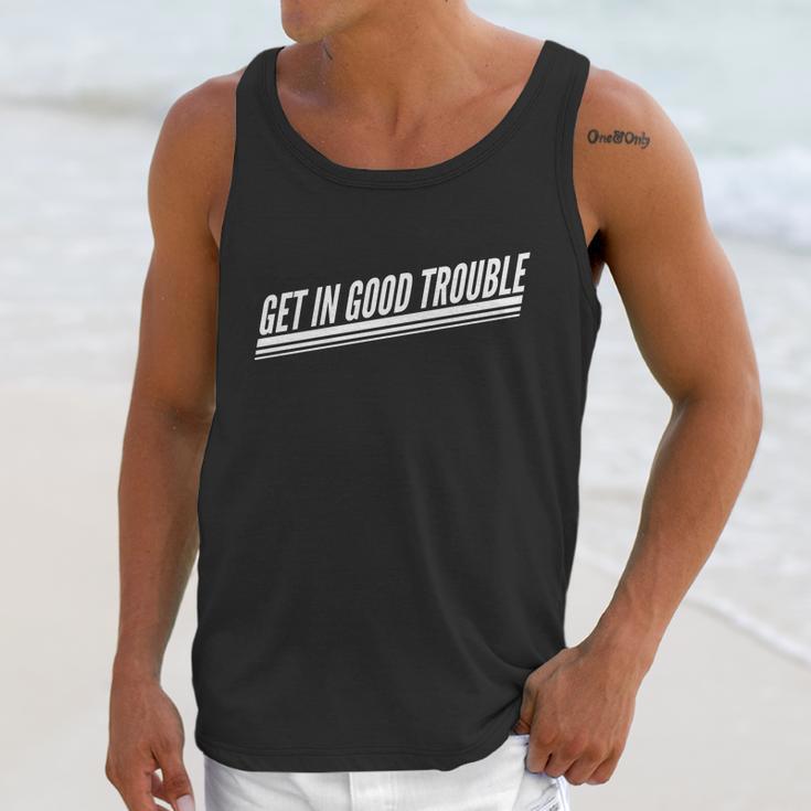 Get In Good Trouble Rep John Lewis Quote Unisex Tank Top Gifts for Her