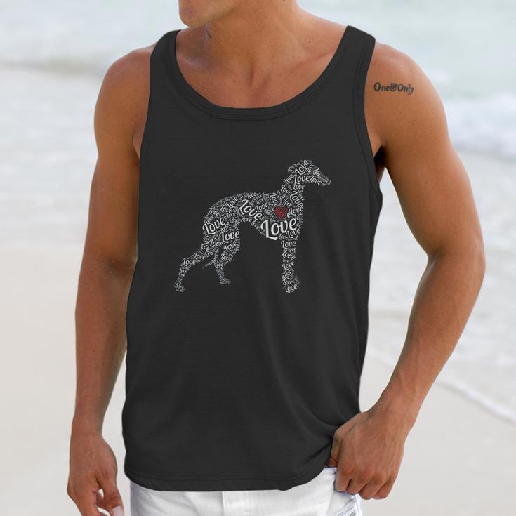 Greyhound I Love Greyhounds Unisex Tank Top Gifts for Her