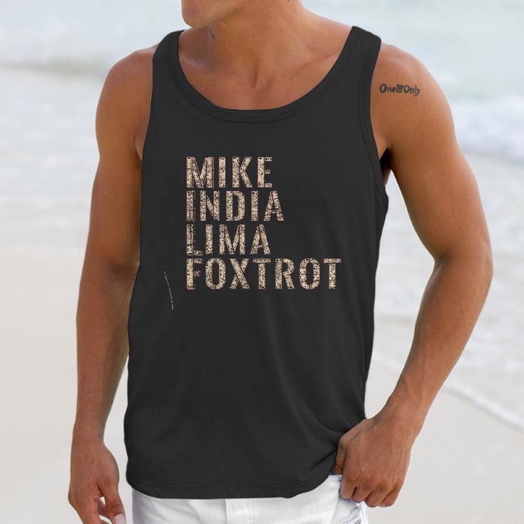 Grunt Style Mike India Lima Foxtrot 20 Unisex Tank Top Gifts for Her