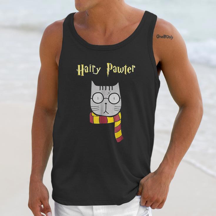 Hairy Pawter Funny Cute Magic Cat With Glasses Gift Unisex Tank Top Gifts for Her