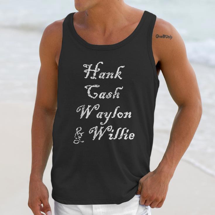 Hank Cash Waylon And Willie Unisex Tank Top Gifts for Her