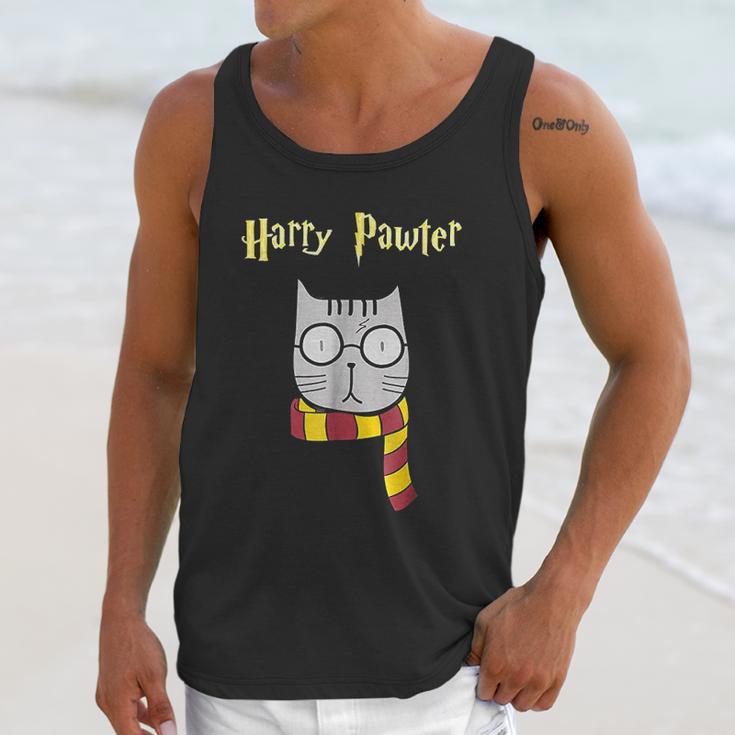 Harry Pawter Funny Magic Cat With Glasses Gift Unisex Tank Top Gifts for Her