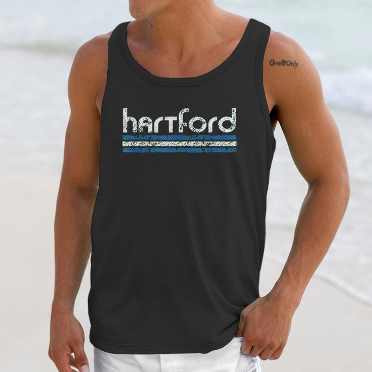 Hartford Connecticut Retro Vintage Throwback Weathered Unisex Tank Top Gifts for Her