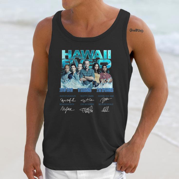 Hawaii Five-0 2010-2019 9 Seasons 218 Episodes Signatures Shirt Unisex Tank Top Gifts for Her