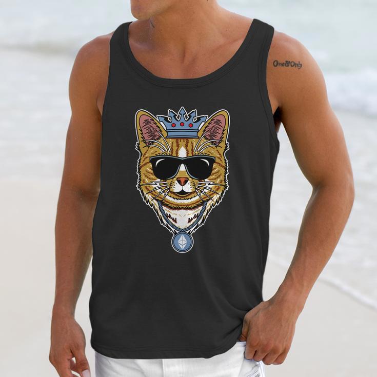 Hodl Ethereum Eth Cat King Crypto Currency Moon Unisex Tank Top Gifts for Her