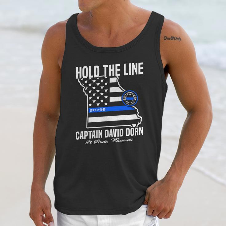 Hold The Line Captain David Dorn Unisex Tank Top Gifts for Her