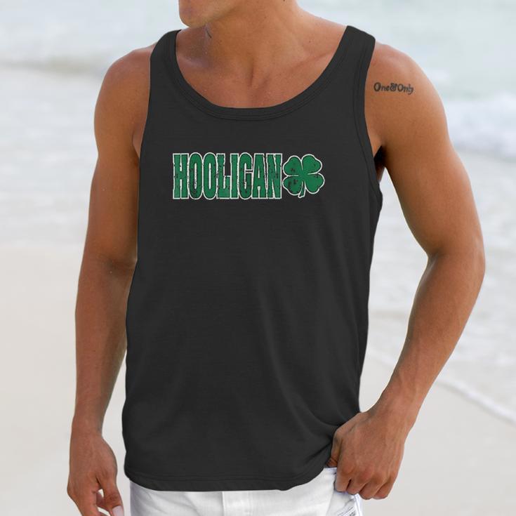 Hooligans St Patricks Day Four Leaf Clover Unisex Tank Top Gifts for Her