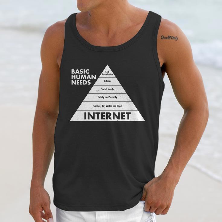 Basic Human Needs Pyramid Unisex Tank Top Gifts for Her