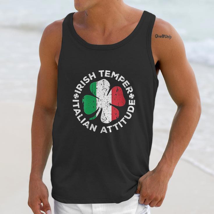 Irish Temper Italian Attitude St Patricks Day Gift Unisex Tank Top Gifts for Her