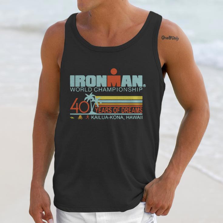 Ironman World Championship 40 Years Of Dreams Kailua-Kona Hawaii Unisex Tank Top Gifts for Her