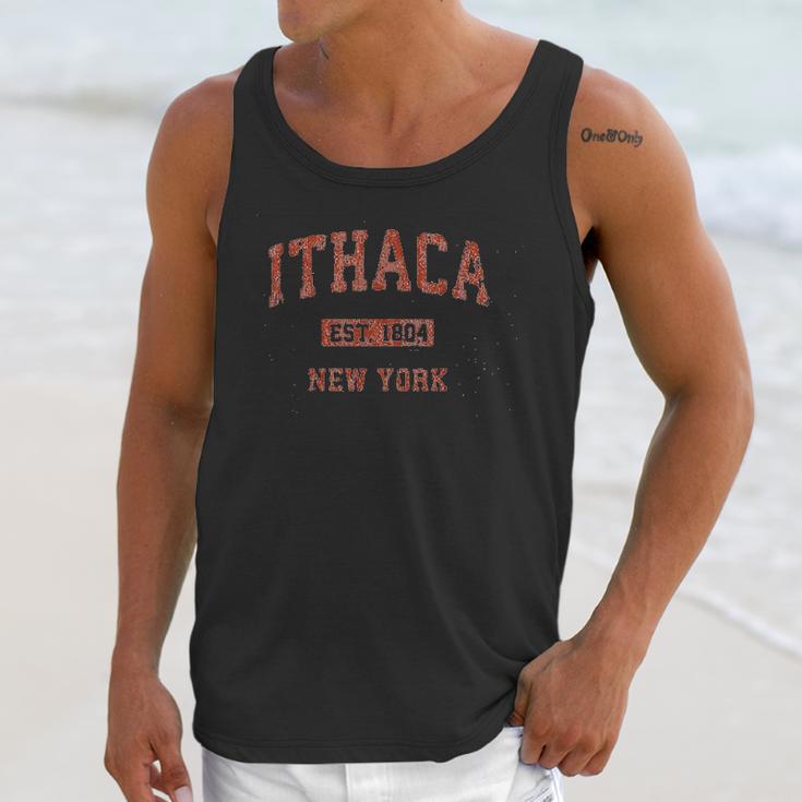 Ithaca New York Ny Vintage Athletic Sports Unisex Tank Top Gifts for Her