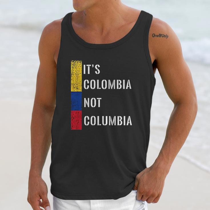 Its Colombia Not Columbia Cute Colombian Unisex Tank Top Gifts for Her