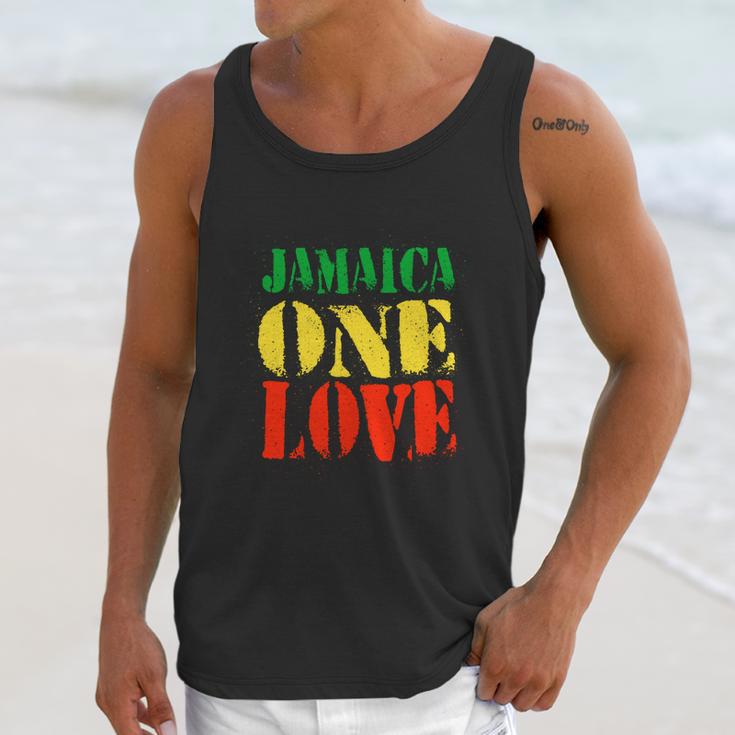 Jamaica One Love Unisex Great Gift Rasta Colors Reggae Unisex Tank Top Gifts for Her