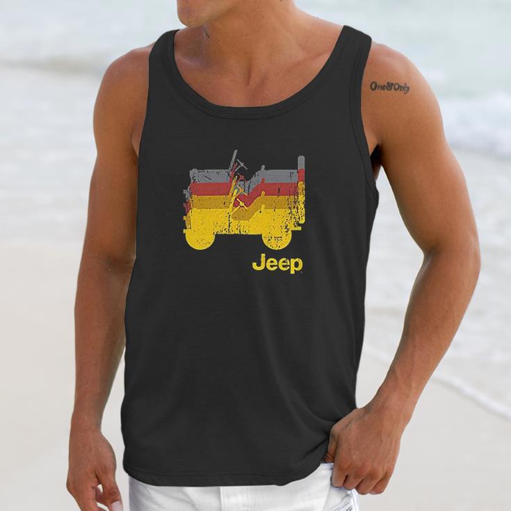 Jeep Willys Repeating Unisex Tank Top Gifts for Her