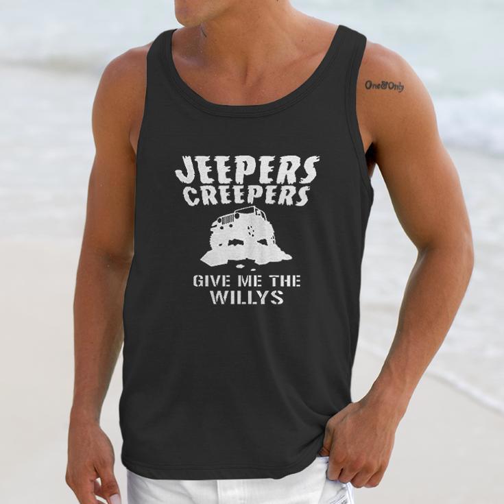 Jeepers Creepers Give Me The Willys Unisex Tank Top Gifts for Her