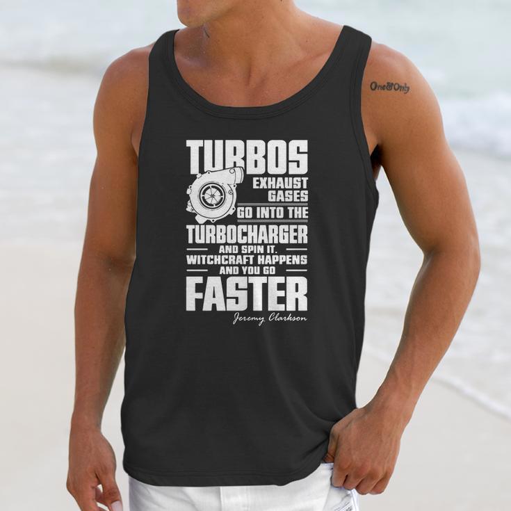 Jeremy Clarkson Quote Turbo Witchcraft Unisex Tank Top Gifts for Her