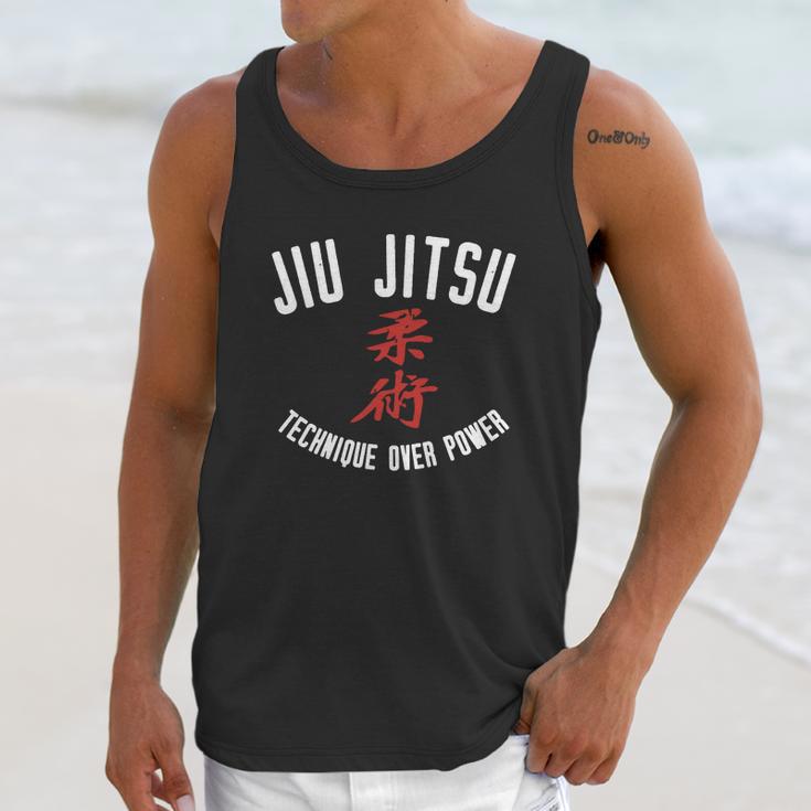 Jiu Jitsu Technique Over Power White T-Shirt Unisex Tank Top Gifts for Her