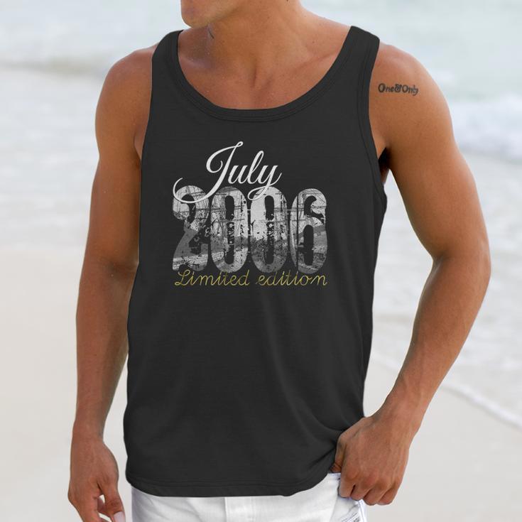 July 2006 Tee - 15 Years Old 2006 15Th Birthday Gift Unisex Tank Top Gifts for Her