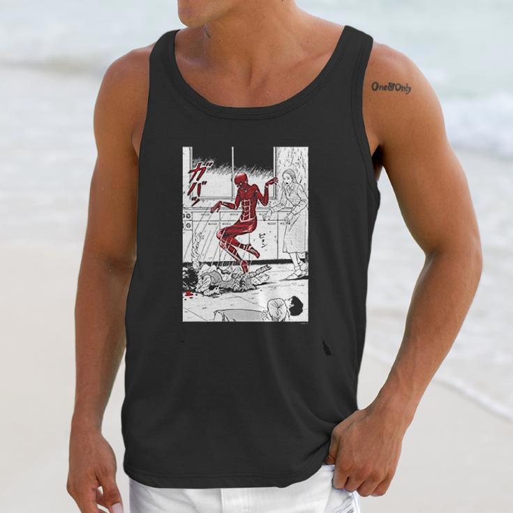 Junji Ito Popping Out Of Skin Black White Red Unisex Tank Top Gifts for Her